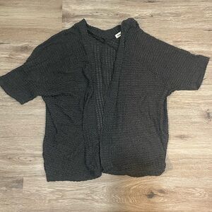 Ginger G Black Open-Front Cardigan